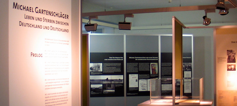 Ausstellungsgestaltung, Wanderausstellung "Michael Gartenschläger", Marienborn