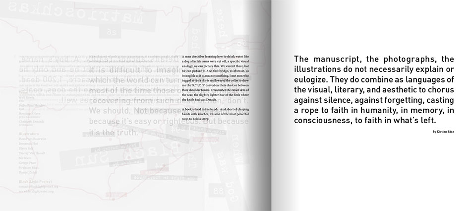 Buchgestaltung, Online-Buch "Black.Light Project" Wolf Böwig, 2015