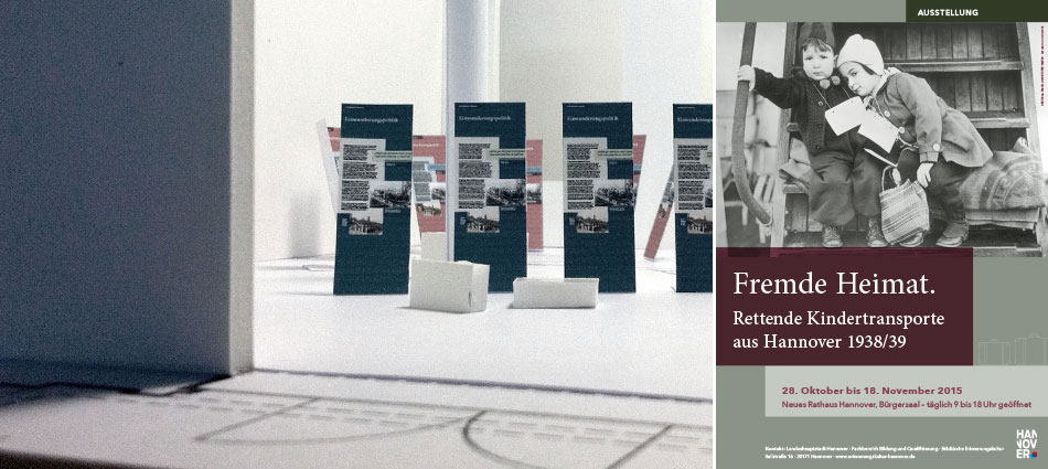 Ausstellungsgestaltung, Ausstellung "Fremde Heimat", Hannover, 2015