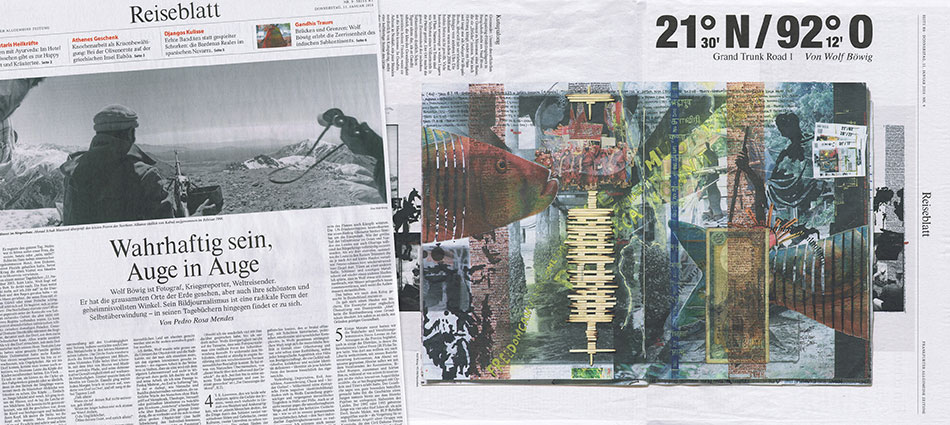 FAZ Reiseblatt vom 11. Januar 2018 - Über Wolf Böwig von Freddy Langer sowie einen Text von Pedro Rosa Mendes