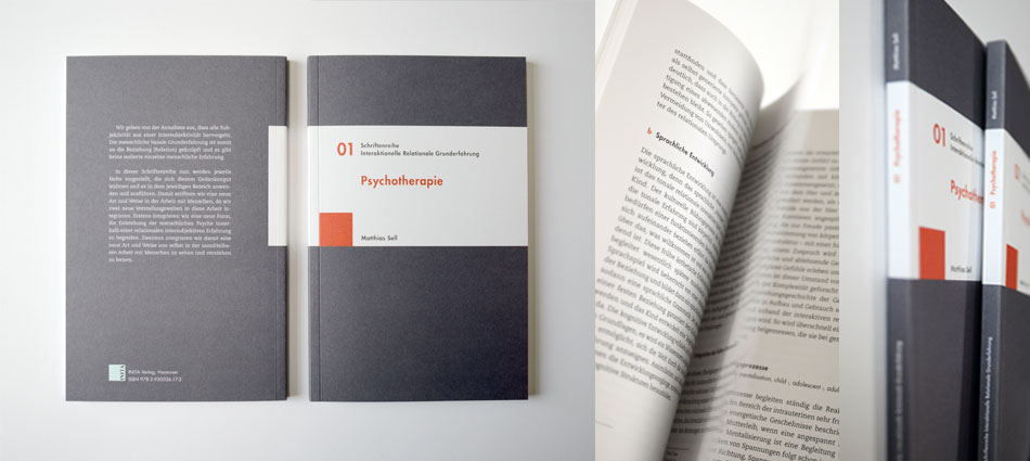 Buchgestaltung, Schriftenreihe "Rationalität", Band 1 "Psychotherapie", Matthias Sell, INITA Institut, 2018