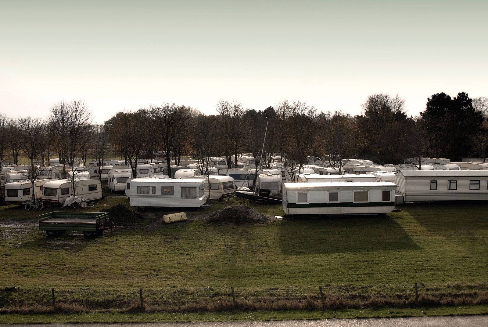 Fotoserie "Campingplatz Dangast im Winter", 2011