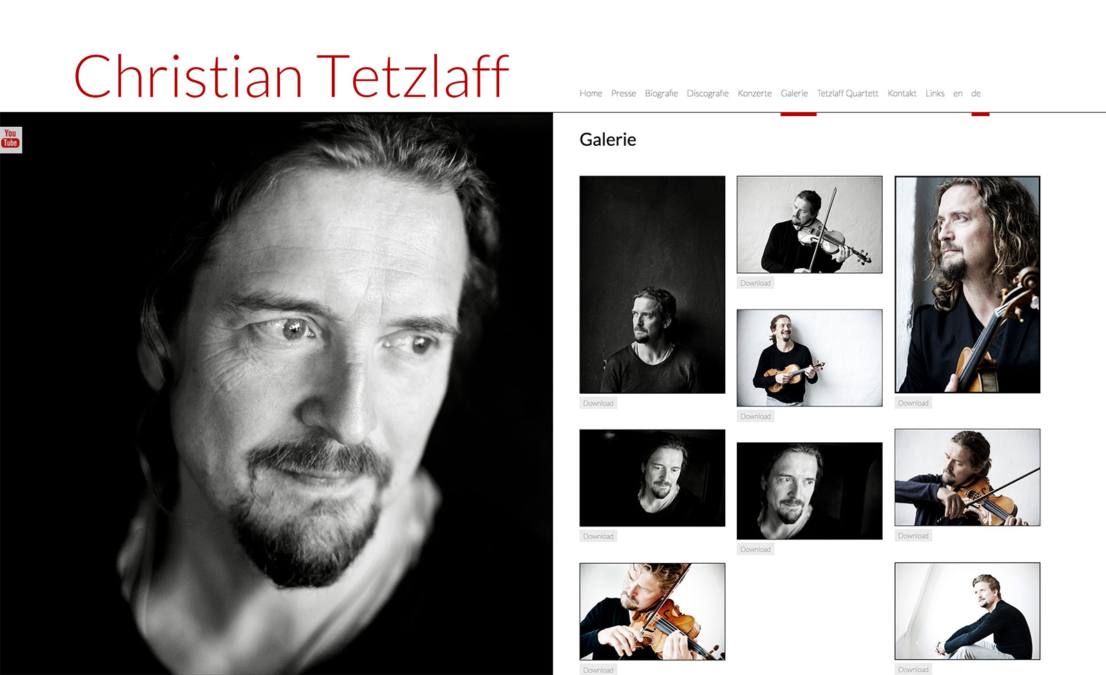 Design, Website "Christian Tetzlaff"