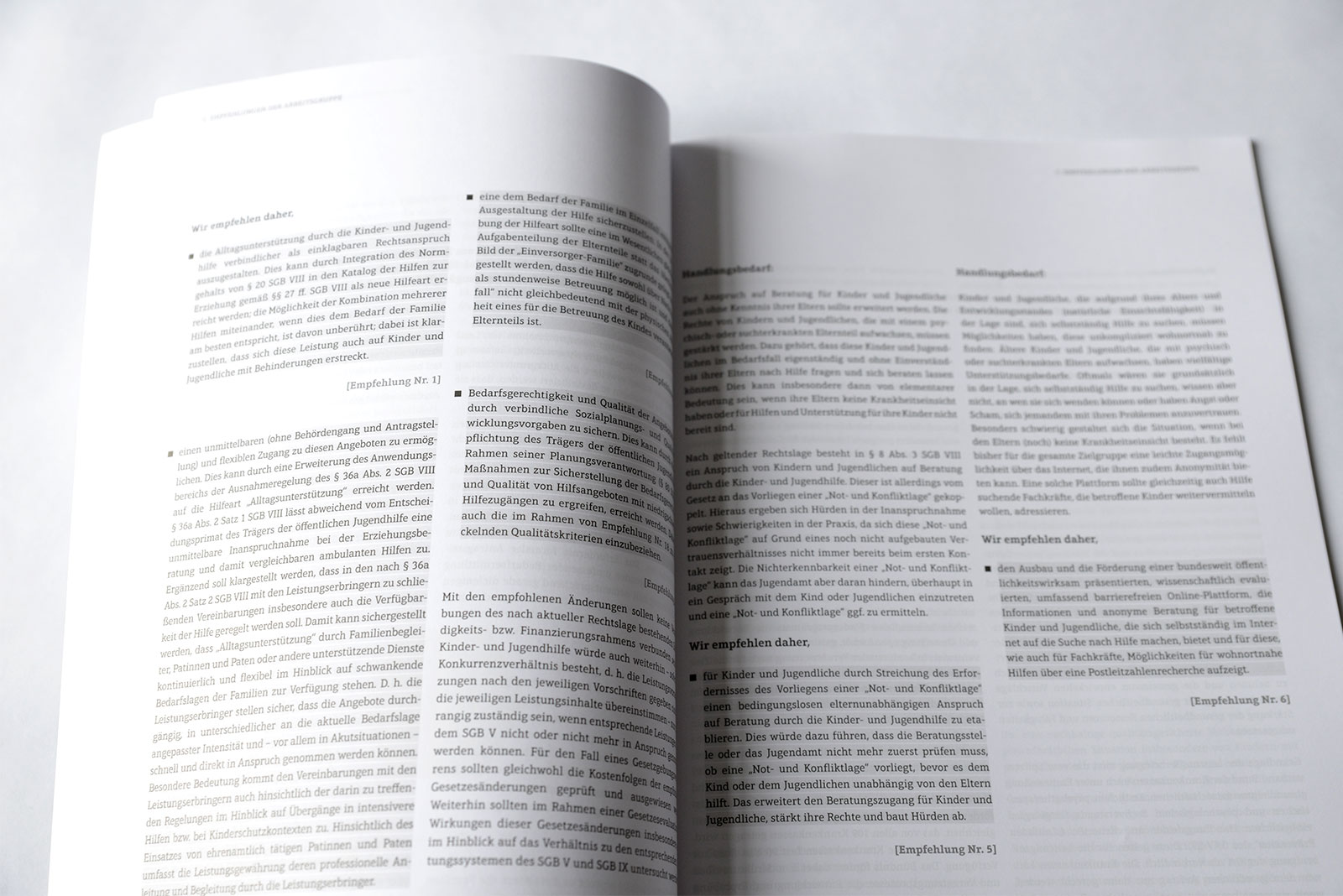 Editorial Design, Abschlussbericht AFET – Bundesverband für Erziehungshilfe e.V., Hannover