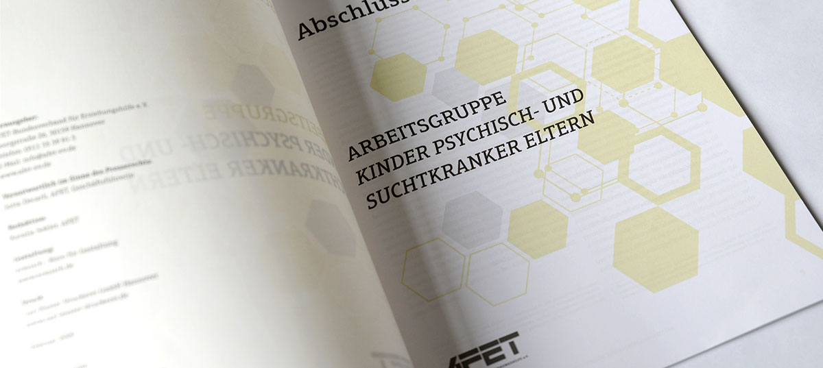 Editorial Design, Abschlussbericht AFET – Bundesverband für Erziehungshilfe e.V., Hannover