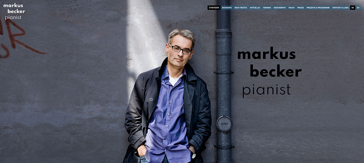 Website, Markus Becker – Pianist, Hannover